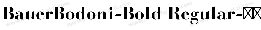 BauerBodoni-Bold Regular字体转换